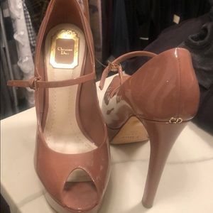 Christian Dior Peep toe Mary Jane heels